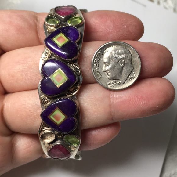 🖤Aldrich Arts 💕Vtg cuff bangle - Picture 11 of 16